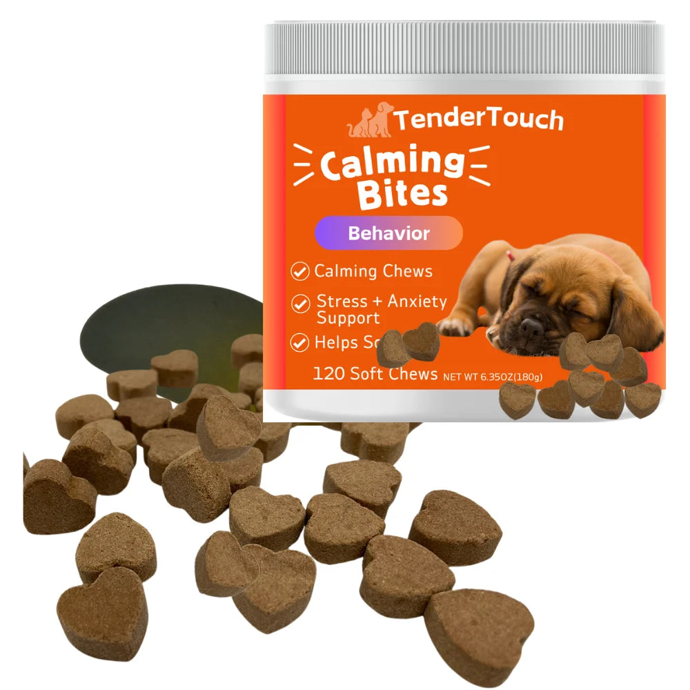 240 Chews - 2 Pack(2 x 180g/6.35oz) 360g/12.7oz - TenderTouch Calming for Dogs - Help Natural Dog Anxiety  for Everyday Stress