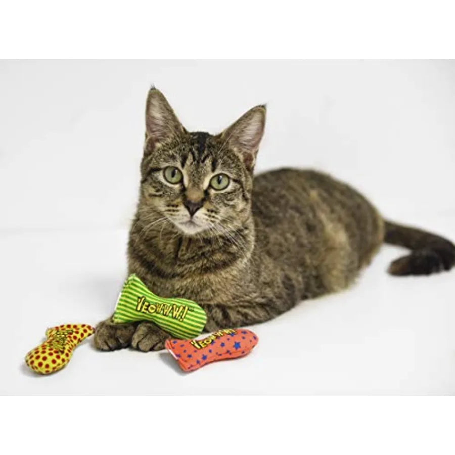 Stinkies Catnip Toy Dots for Cats Soft Fabric with Catnip Filling Vibrant Orange Color Fun Interactive Playtime Gift